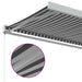 Copertină retractabilă antracit/alb, 3,5x2,5 m, textil/aluminiu - WALTI WALTI