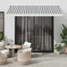 Copertină retractabilă antracit/alb, 3,5x2,5 m, textil/aluminiu - WALTI WALTI