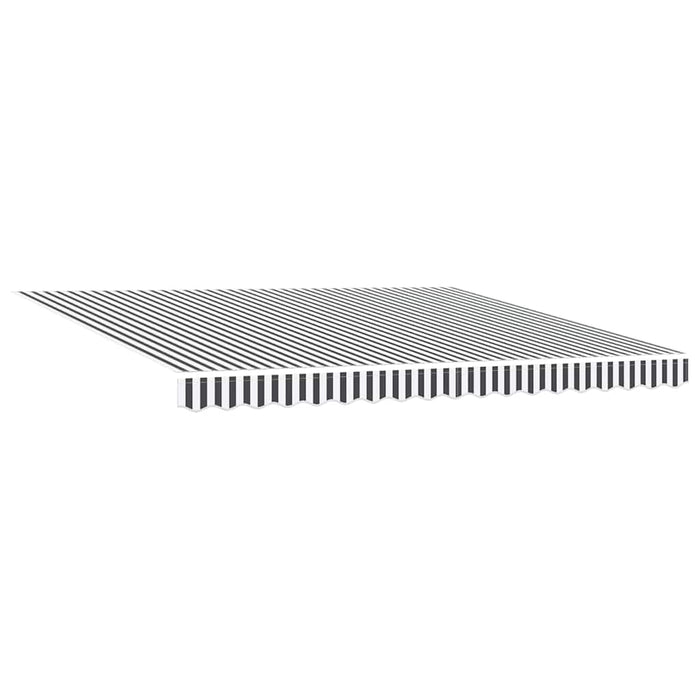 Copertină retractabilă antracit/alb, 4x3 m, textil/aluminiu - WALTI WALTI