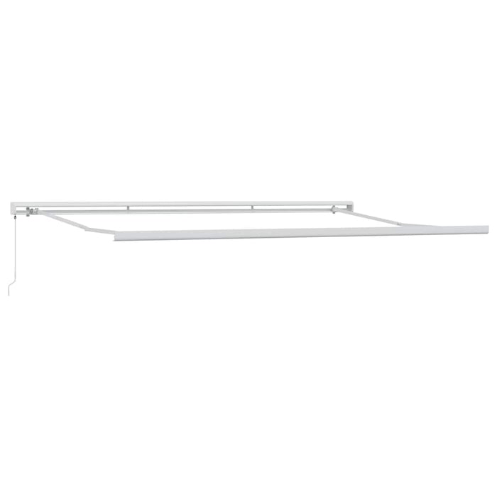 Copertină retractabilă antracit/alb, 4x3 m, textil/aluminiu - WALTI WALTI
