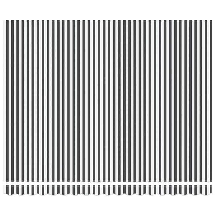 Copertină retractabilă antracit/alb, 4x3 m, textil/aluminiu - WALTI WALTI