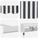 Copertină retractabilă antracit/alb, 4x3 m, textil/aluminiu - WALTI WALTI