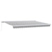 Copertină retractabilă antracit/alb, 4,5x3 m, textil/aluminiu - WALTI WALTI