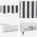 Copertină retractabilă antracit/alb, 4,5x3 m, textil/aluminiu - WALTI WALTI