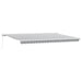 Copertină retractabilă antracit/alb, 5x3 m, textil/aluminiu - WALTI WALTI