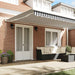 Copertină retractabilă antracit/alb, 5x3 m, textil/aluminiu - WALTI WALTI