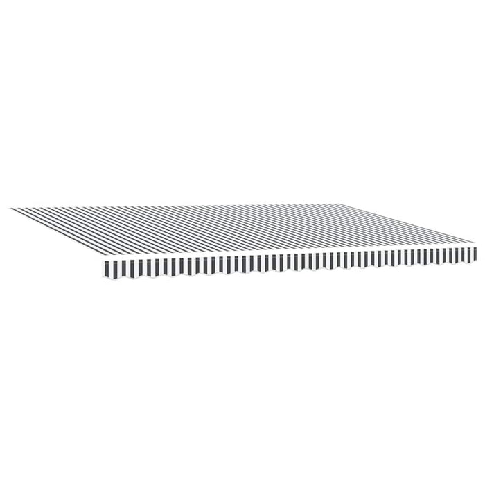 Copertină retractabilă antracit/alb, 5x3 m, textil/aluminiu - WALTI WALTI