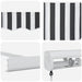 Copertină retractabilă antracit/alb, 5x3 m, textil/aluminiu - WALTI WALTI