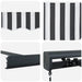 Copertină retractabilă antracit/alb, 3x2,5 m, textil/aluminiu - WALTI WALTI