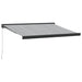 Copertină retractabilă antracit/alb, 3,5x2,5 m, textil/aluminiu - WALTI WALTI