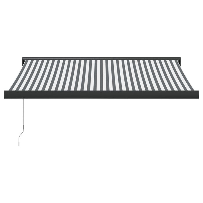 Copertină retractabilă antracit/alb, 3,5x2,5 m, textil/aluminiu - WALTI WALTI