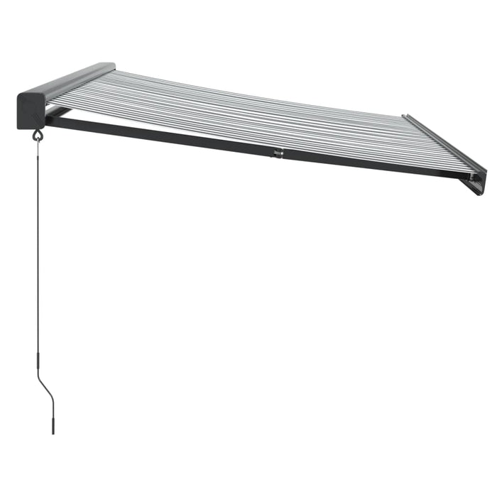 Copertină retractabilă antracit/alb, 3,5x2,5 m, textil/aluminiu - WALTI WALTI
