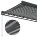 Copertină retractabilă antracit/alb, 3,5x2,5 m, textil/aluminiu - WALTI WALTI