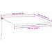 Copertină retractabilă antracit/alb, 3,5x2,5 m, textil/aluminiu - WALTI WALTI