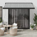 Copertină retractabilă antracit/alb, 3,5x2,5 m, textil/aluminiu - WALTI WALTI