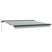 Copertină retractabilă antracit/alb, 4x3 m, textil/aluminiu - WALTI WALTI