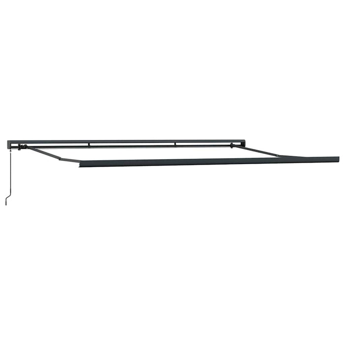 Copertină retractabilă antracit/alb, 4x3 m, textil/aluminiu - WALTI WALTI