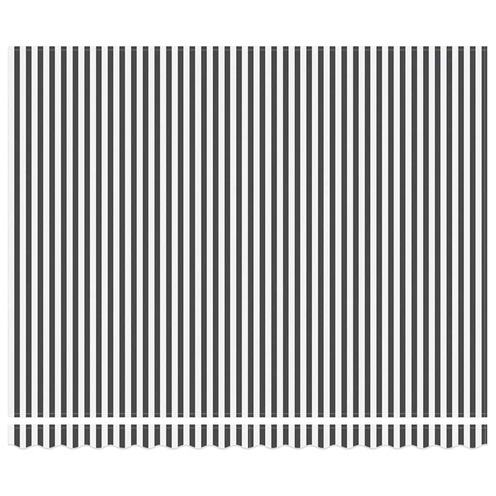 Copertină retractabilă antracit/alb, 4x3 m, textil/aluminiu - WALTI WALTI