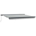 Copertină retractabilă antracit/alb, 4,5x3 m, textil/aluminiu - WALTI WALTI