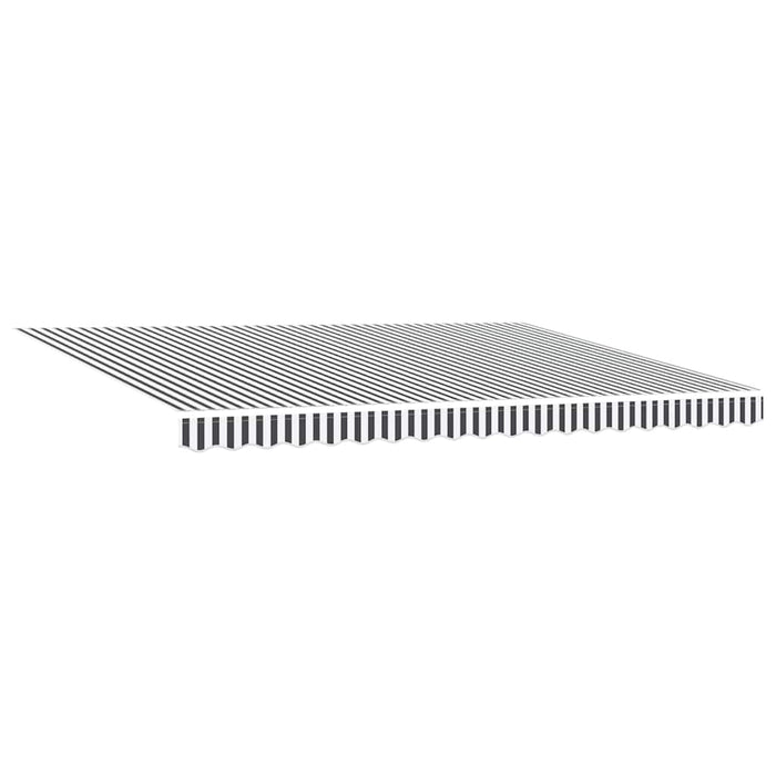 Copertină retractabilă antracit/alb, 4,5x3 m, textil/aluminiu - WALTI WALTI
