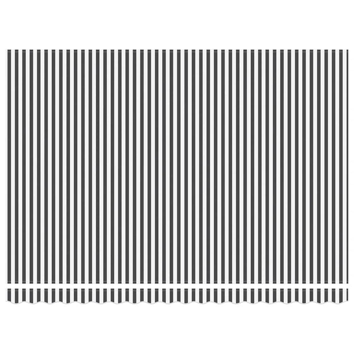 Copertină retractabilă antracit/alb, 4,5x3 m, textil/aluminiu - WALTI WALTI