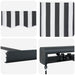 Copertină retractabilă antracit/alb, 4,5x3 m, textil/aluminiu - WALTI WALTI