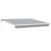 Copertină retractabilă antracit/alb, 3x2,5 m, textil/aluminiu - WALTI WALTI