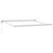 Copertină retractabilă antracit/alb, 3x2,5 m, textil/aluminiu - WALTI WALTI
