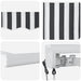Copertină retractabilă antracit/alb, 3x2,5 m, textil/aluminiu - WALTI WALTI