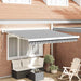 Copertină retractabilă antracit/alb, 3x2,5 m, textil/aluminiu - WALTI WALTI