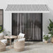 Copertină retractabilă antracit/alb, 3,5x2,5 m, textil/aluminiu - WALTI WALTI