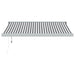 Copertină retractabilă antracit/alb, 3,5x2,5 m, textil/aluminiu - WALTI WALTI