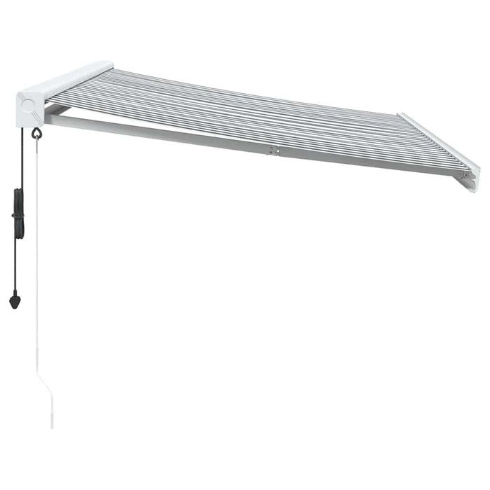 Copertină retractabilă antracit/alb, 3,5x2,5 m, textil/aluminiu - WALTI WALTI