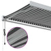 Copertină retractabilă antracit/alb, 3,5x2,5 m, textil/aluminiu - WALTI WALTI