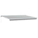 Copertină retractabilă antracit/alb, 4,5x3 m, textil/aluminiu - WALTI WALTI