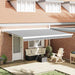 Copertină retractabilă antracit/alb, 4,5x3 m, textil/aluminiu - WALTI WALTI