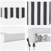 Copertină retractabilă antracit/alb, 4,5x3 m, textil/aluminiu - WALTI WALTI