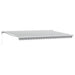 Copertină retractabilă antracit/alb, 5x3 m, textil/aluminiu - WALTI WALTI