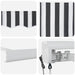 Copertină retractabilă antracit/alb, 5x3 m, textil/aluminiu - WALTI WALTI