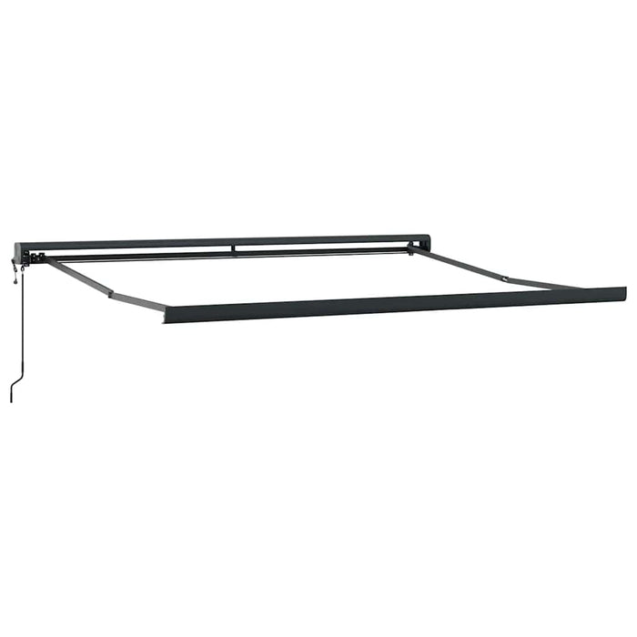 Copertină retractabilă antracit/alb, 3x2,5 m, textil/aluminiu - WALTI WALTI