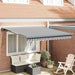 Copertină retractabilă antracit/alb, 3x2,5 m, textil/aluminiu - WALTI WALTI
