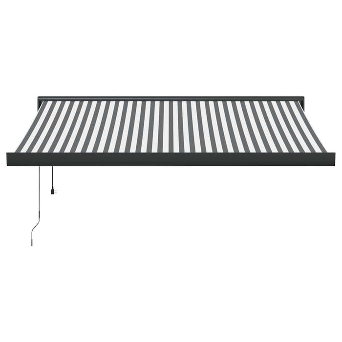Copertină retractabilă antracit/alb, 3,5x2,5 m, textil/aluminiu - WALTI WALTI