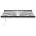 Copertină retractabilă antracit/alb, 3,5x2,5 m, textil/aluminiu - WALTI WALTI