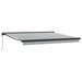 Copertină retractabilă antracit/alb, 4x3 m, textil/aluminiu - WALTI WALTI