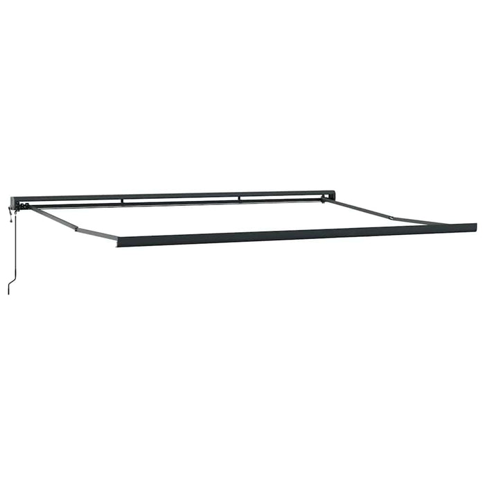 Copertină retractabilă antracit/alb, 4x3 m, textil/aluminiu - WALTI WALTI