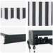 Copertină retractabilă antracit/alb, 4x3 m, textil/aluminiu - WALTI WALTI