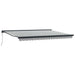 Copertină retractabilă antracit/alb, 4,5x3 m, textil/aluminiu - WALTI WALTI