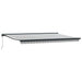 Copertină retractabilă antracit/alb, 5x3 m, textil/aluminiu - WALTI WALTI