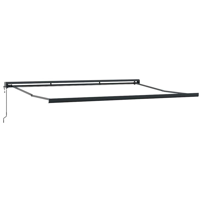 Copertină retractabilă antracit/alb, 5x3 m, textil/aluminiu - WALTI WALTI