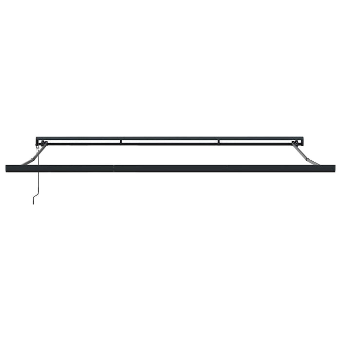 Copertină retractabilă antracit/alb, 5x3 m, textil/aluminiu - WALTI WALTI